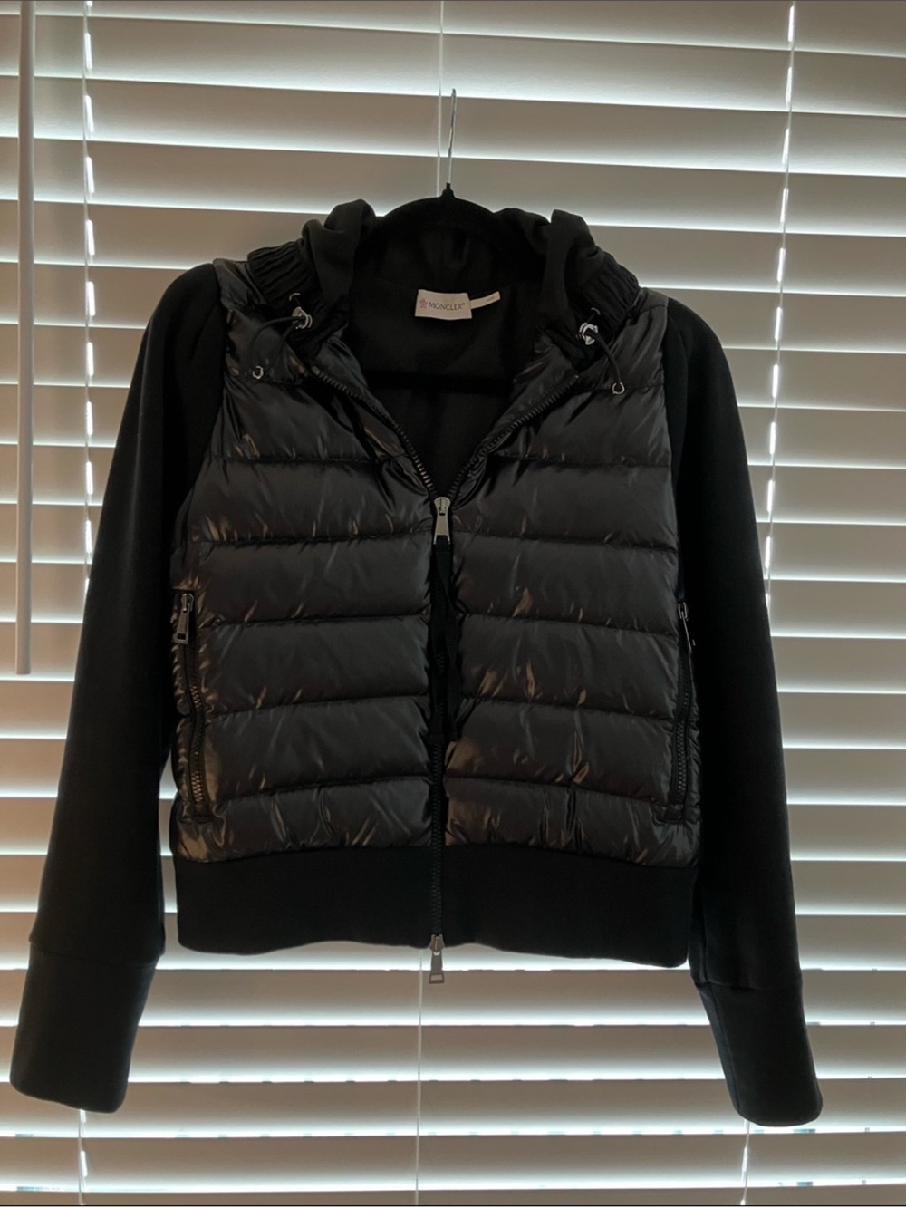 Moncler Size M Black Puffer Jacket
